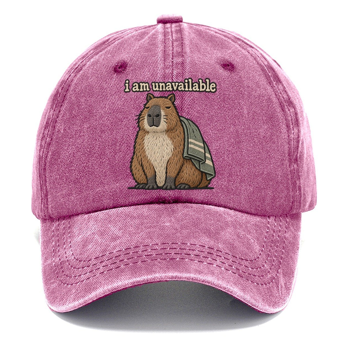 I Am Unavailable Strongly Worded Classic Cap – Dusty Rose