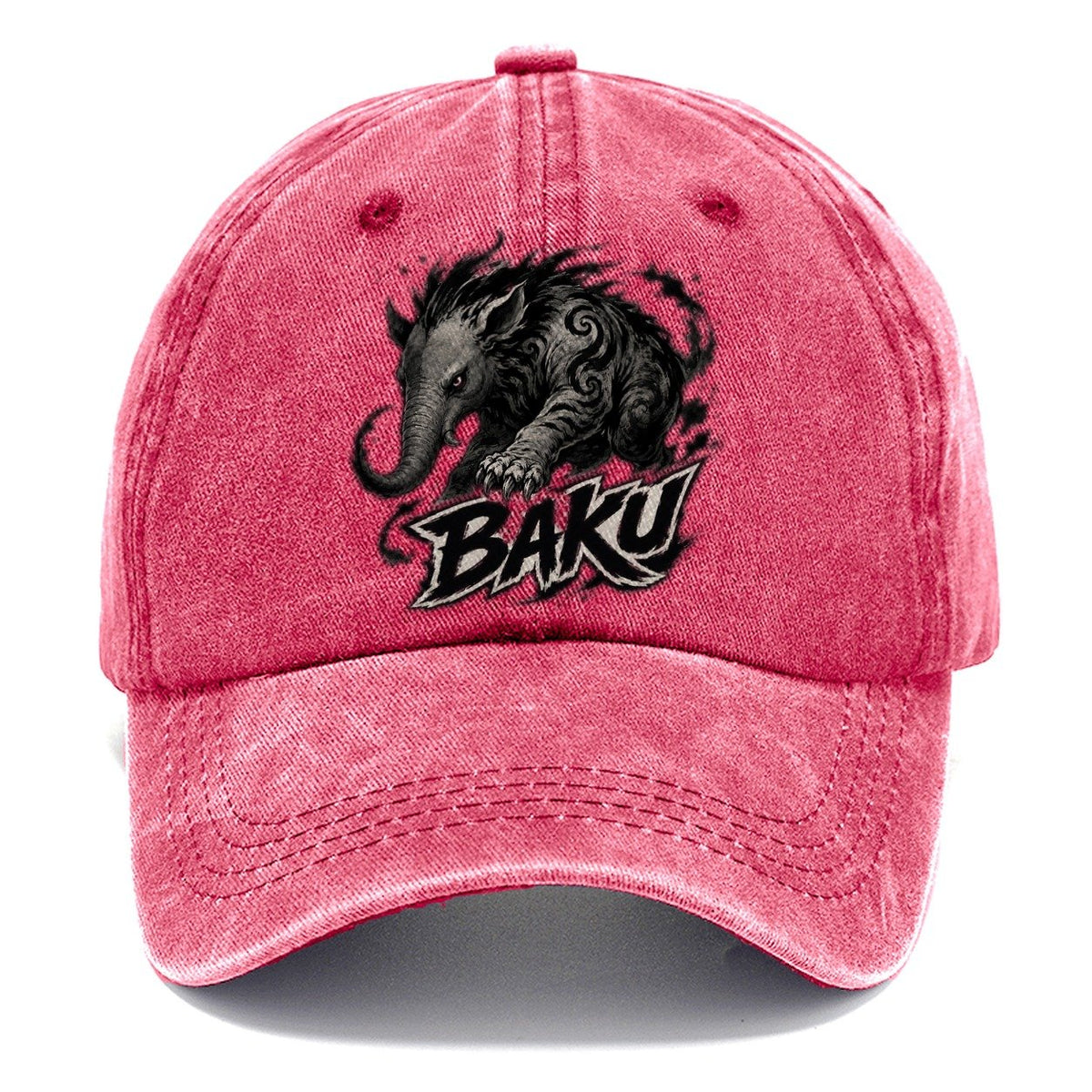 Baku Gestural Marks Classic Cap – Pomegranate Blush