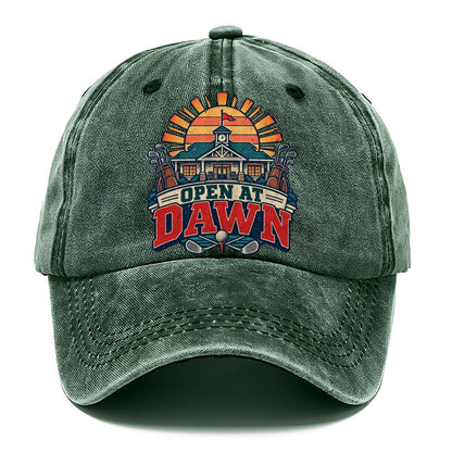 Open At Dawn Golf Life Classic Cap – Forest Mist