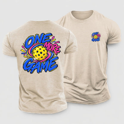 One More Game Pickleball Life Cotton T-Shirt – Sand