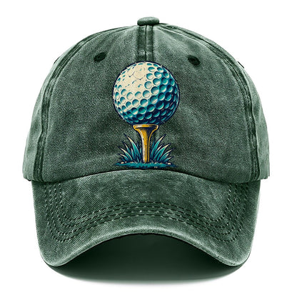 Tee And Ball Mark Golf Life Classic Cap – Forest Mist