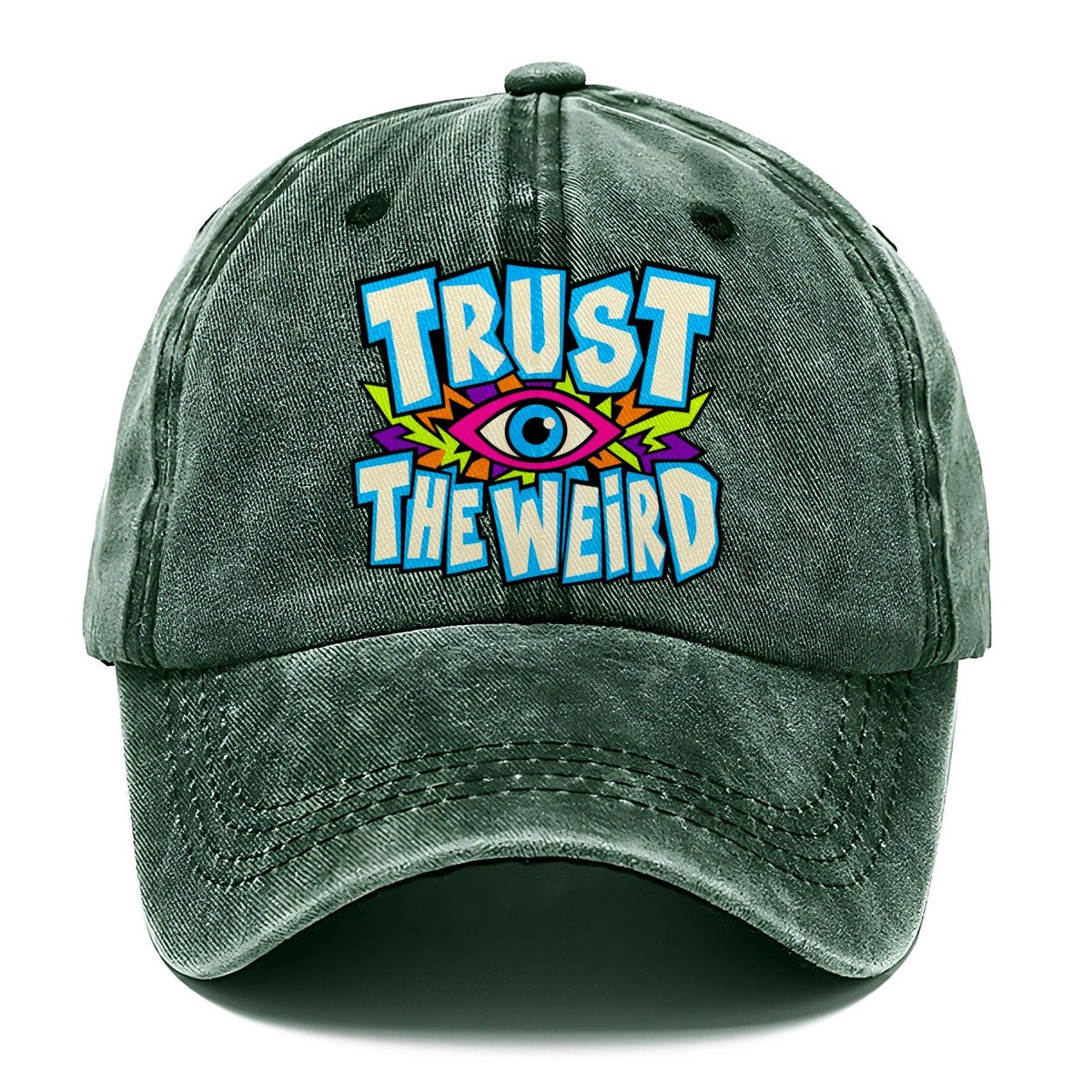 Trust The Weird Crazy Styles Classic Cap – Forest Mist