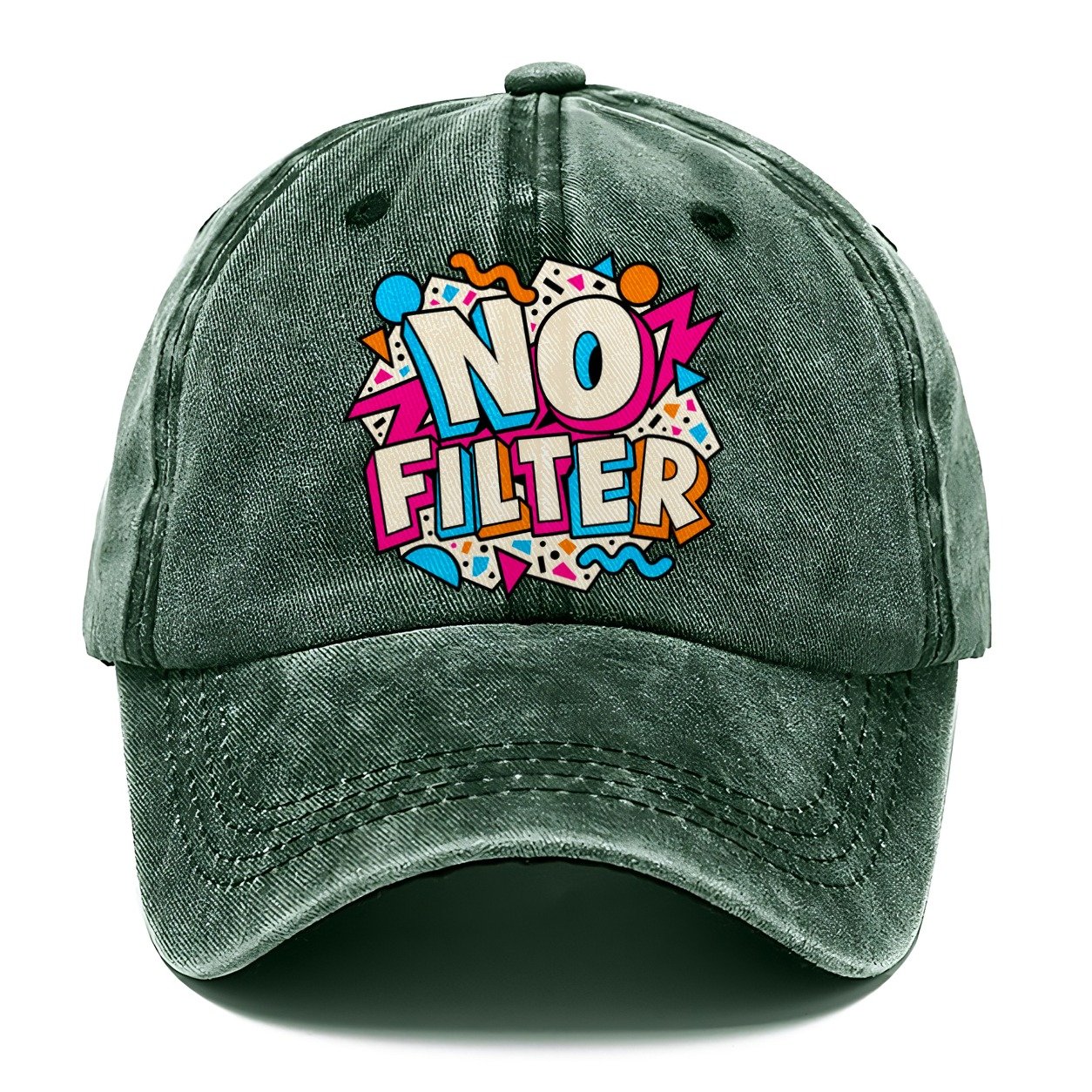 No Filter Crazy Styles Classic Cap – Forest Mist