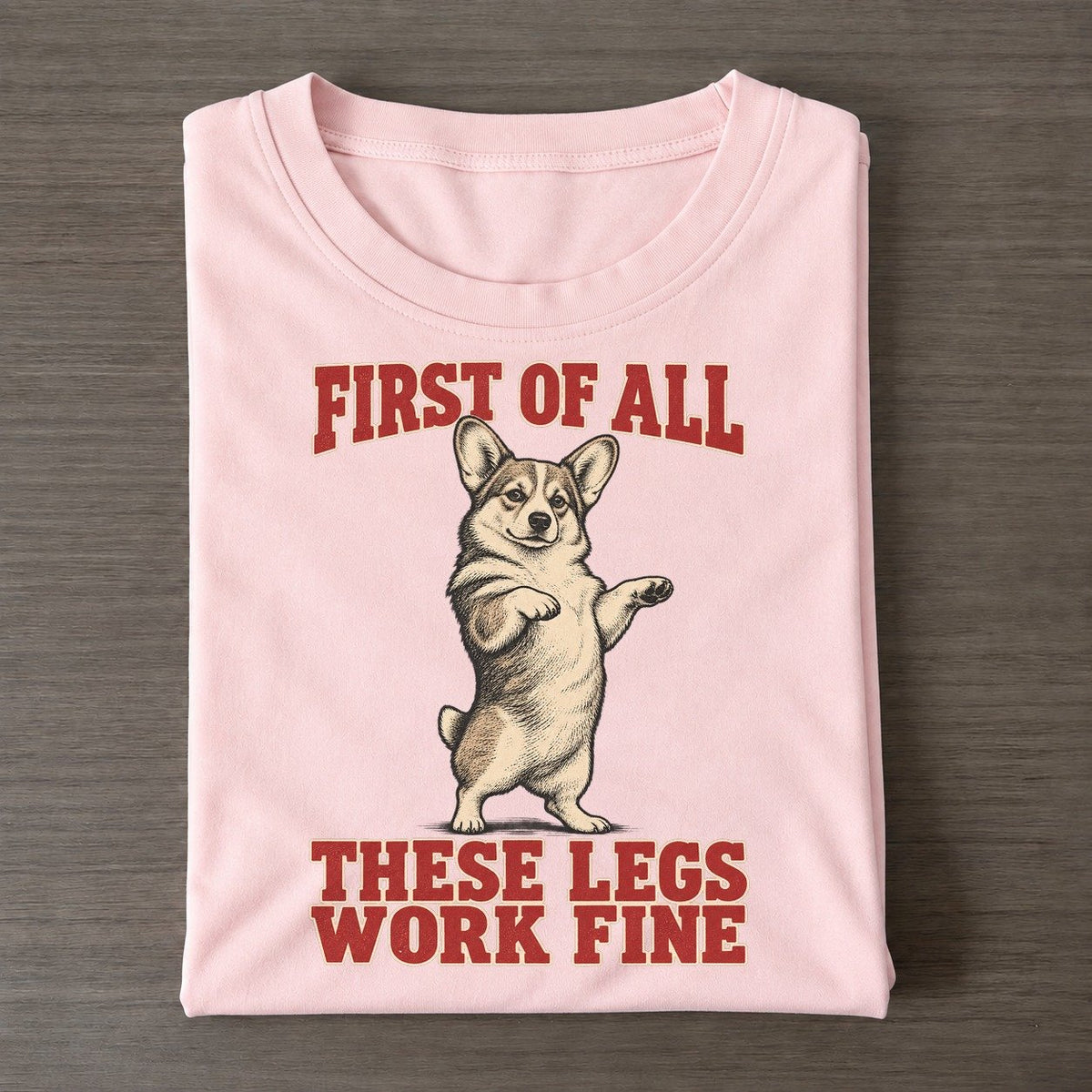 Pembroke Welsh Corgi Dog Declarations Classic T-shirt – Pink