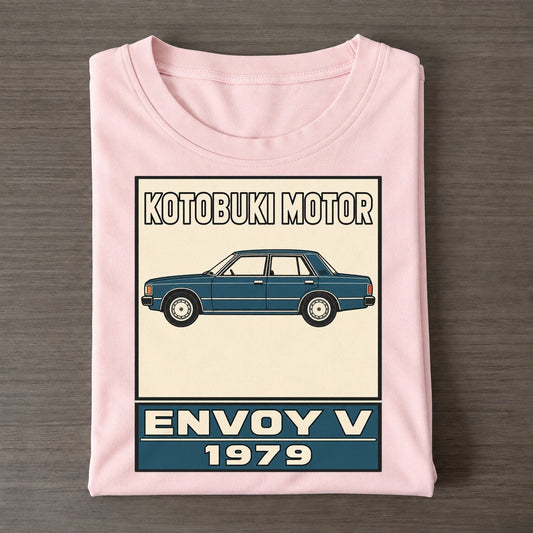 Kotobuki Envoy Showa Speed Plates Classic T-shirt – Pink