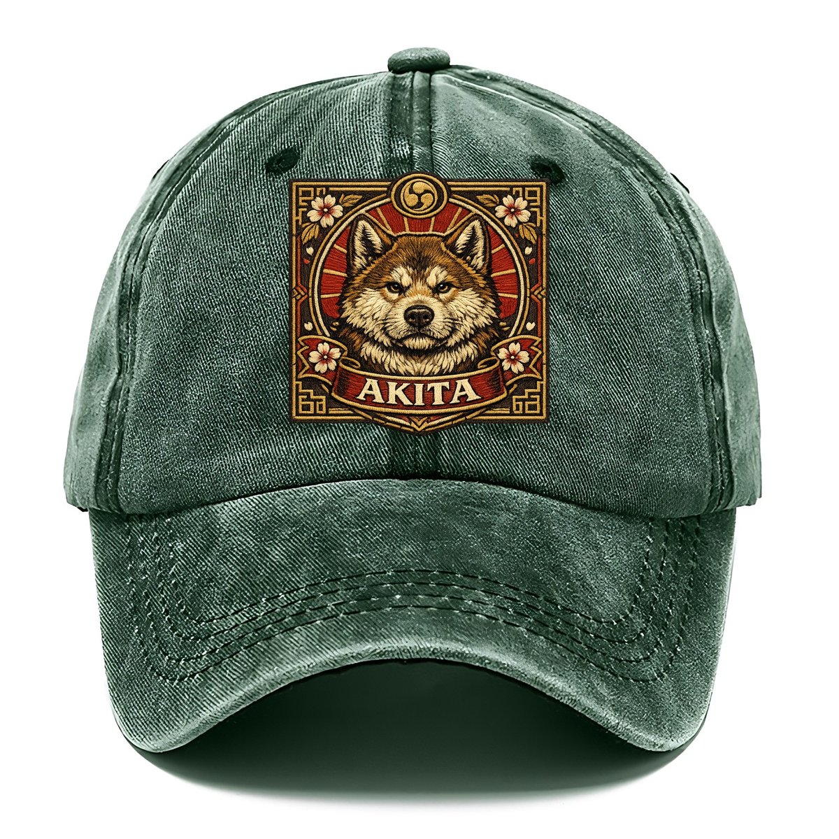 Inked Akita Classic Cap – Forest Mist