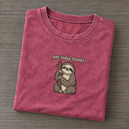Not Today Thanks Strongly Worded Vintage T-shirt – Raspberry