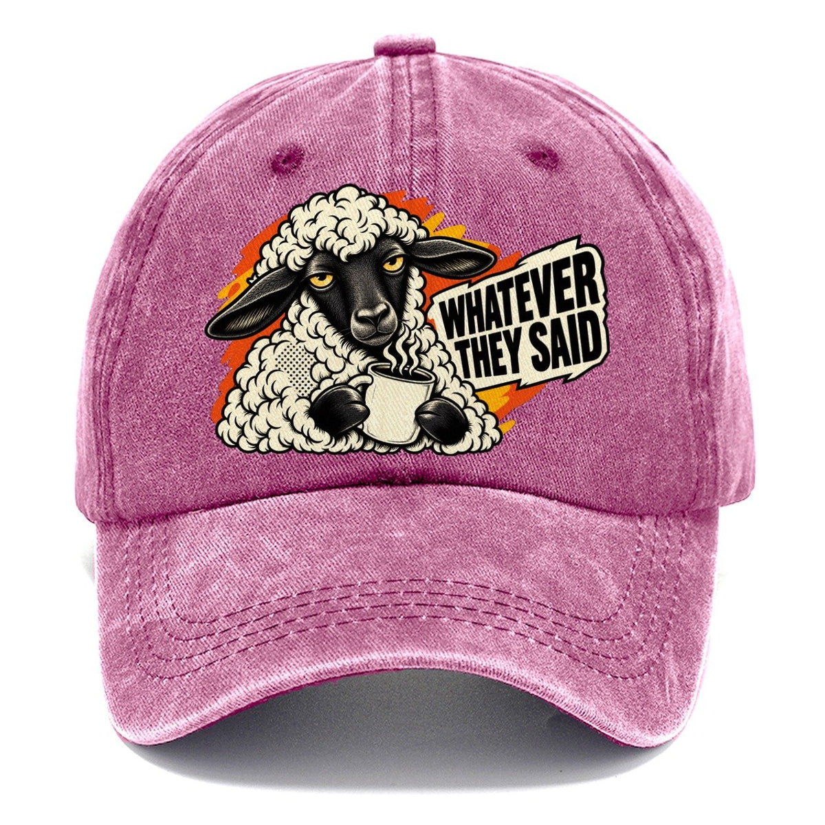 Whatever They Said Sheep Classic Cap – Dusty Rose