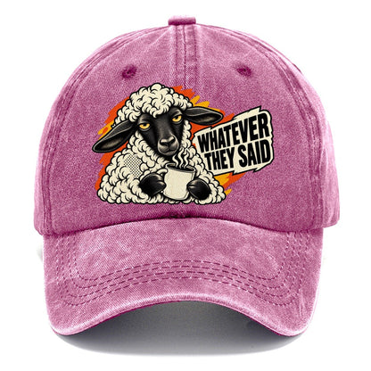 Whatever They Said Sheep Classic Cap – Dusty Rose