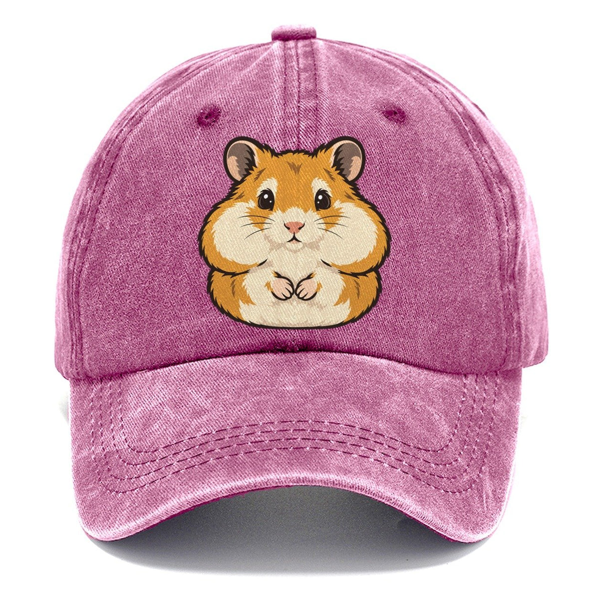 Golden Hamster Cheek Pouches Small Pet Logos Classic Cap – Dusty Rose