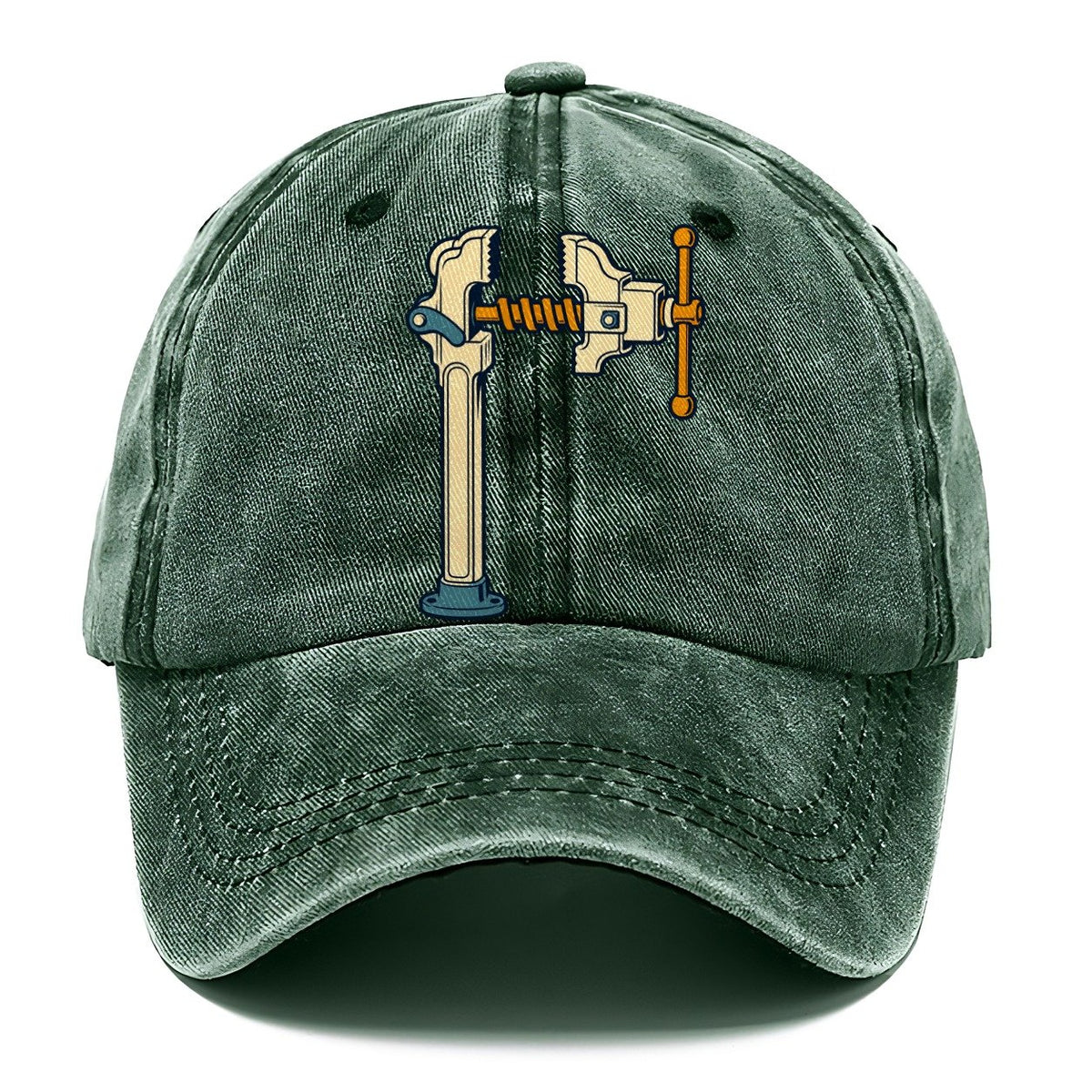 Post Vise Study Blacksmithing Classic Cap – Forest Mist