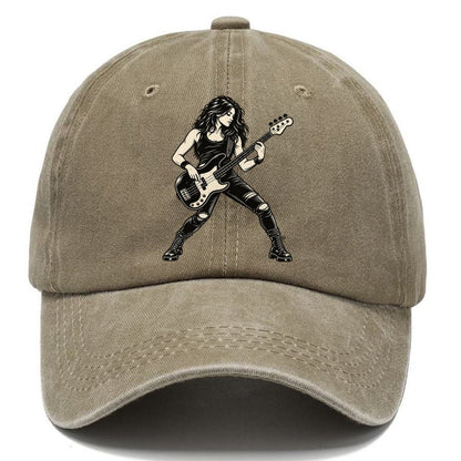 Bass Guitar Low Groove Global Music Ink Figures Classic Cap – Warm Sand