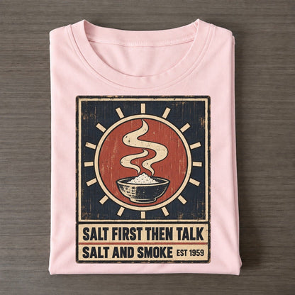 Salt And Smoke Izakaya Rules Classic T-shirt – Pink