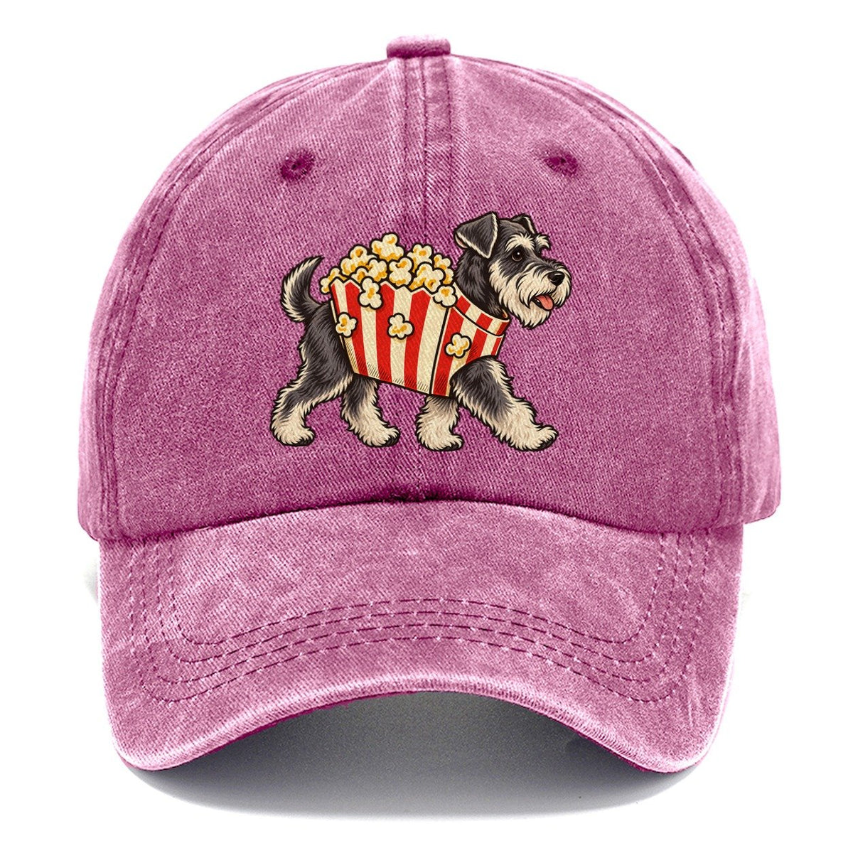 One Schnauzer In Halloween Costume Popcorn Box Costume With Kernel Puffs Halloween Dog Parade Classic Cap – Dusty Rose