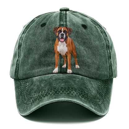 Boxer Standing Top Breeds Classic Cap – Forest Mist