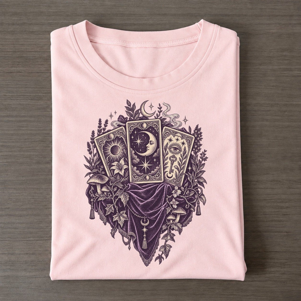 Tarot Spread Midnight Haunt Classic T-shirt – Pink