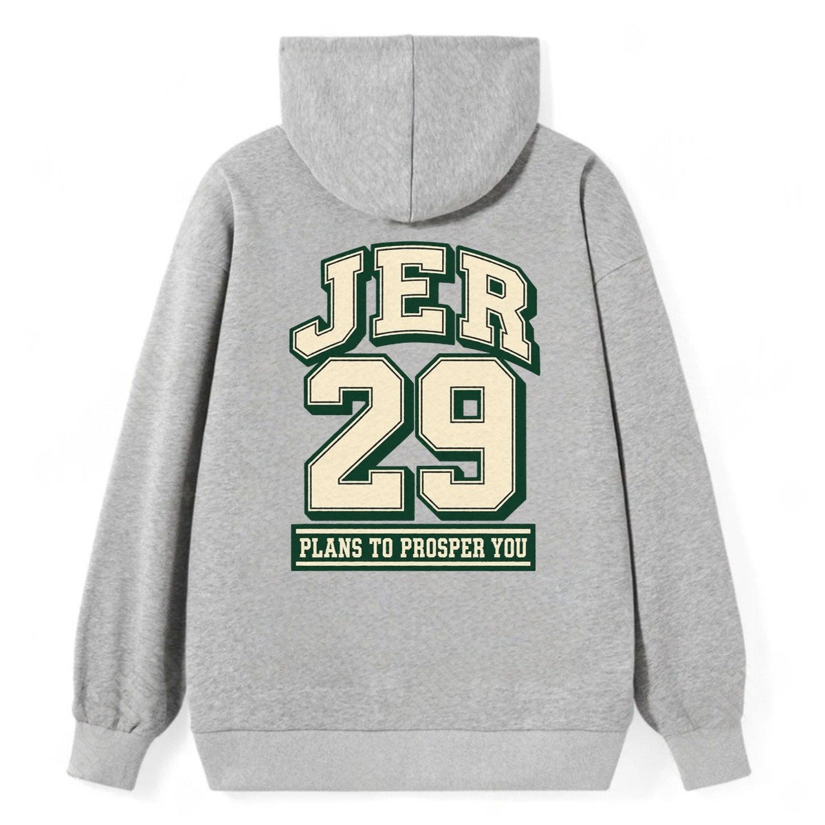 Jeremiah 29 Varsity Chapel Varsity Classic Pullover Hoodie – Grey