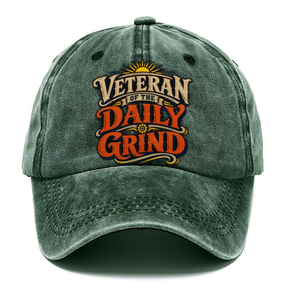 Veteran Of The Daily Grind Retired Living Classic Cap – Forest Mist