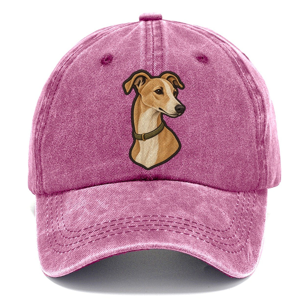 Whippet Head Portrait Fan Favorites Classic Cap – Dusty Rose
