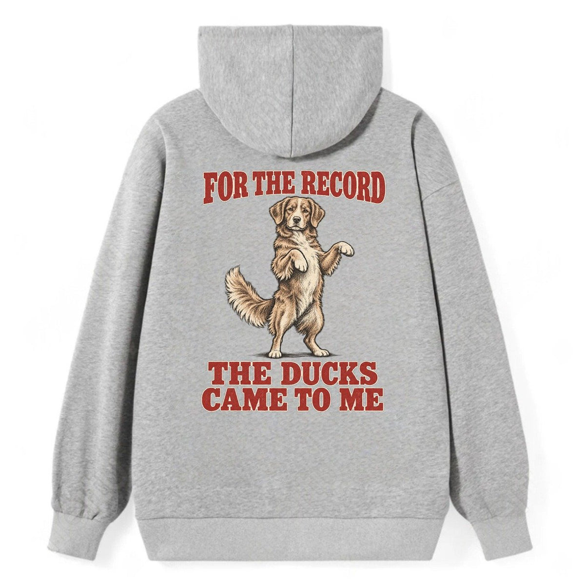 Nova Scotia Duck Tolling Retriever Dog Declarations Classic Pullover Hoodie – Grey