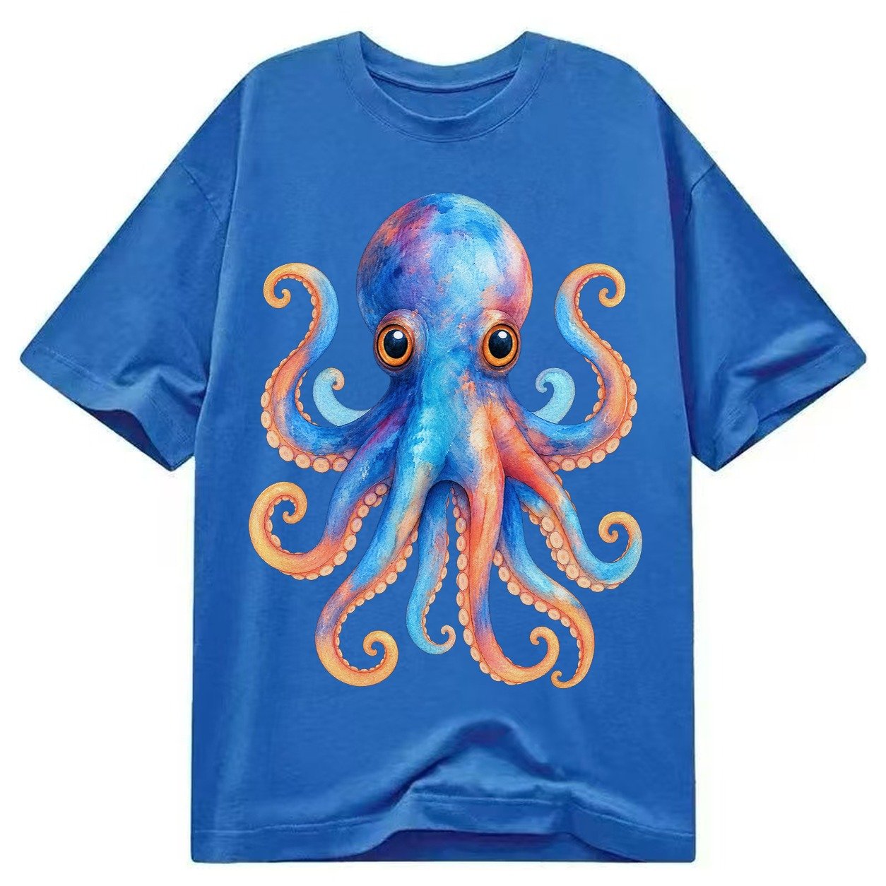 Octopus Cute Classic T-shirt – Blue