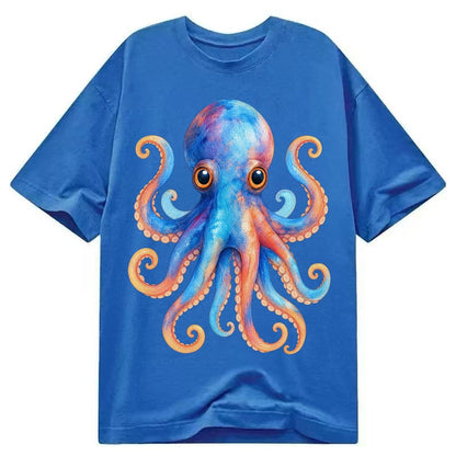 Octopus Cute Classic T-shirt – Blue