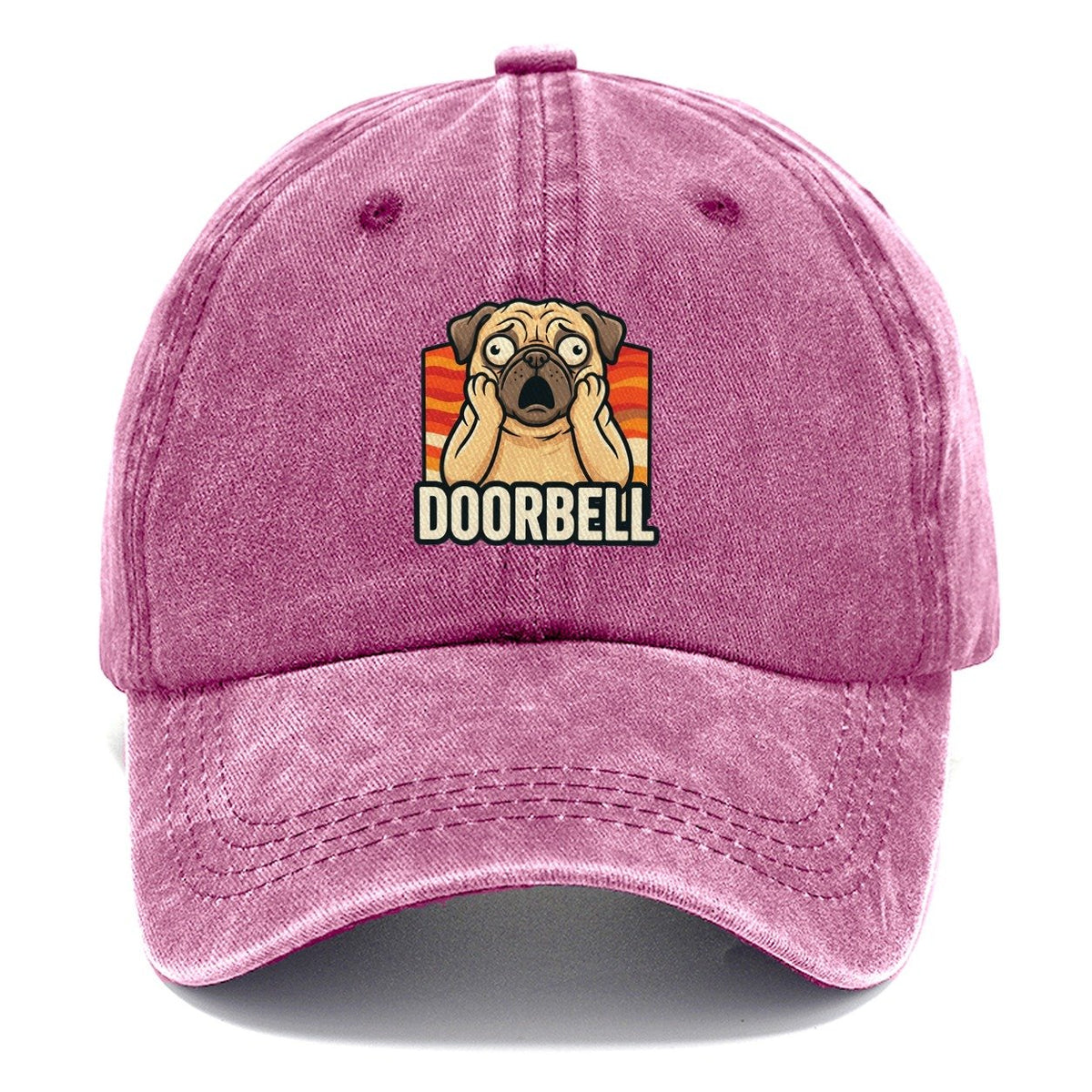 Pug Scream Doorbell Scream Classic Cap – Dusty Rose