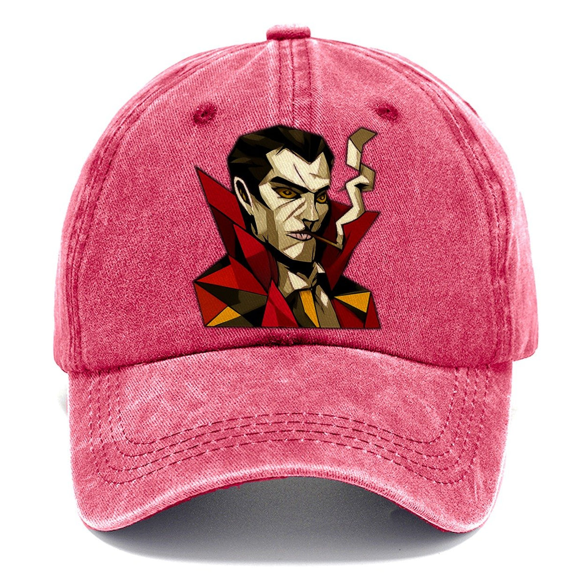 Vampire Portrait Fangs Classic Cap – Pomegranate Blush