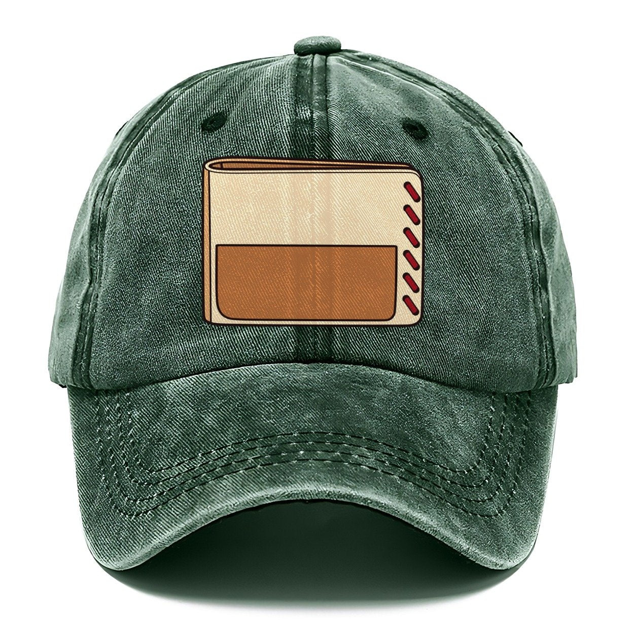 Bifold Wallet Study Leathercraft Classic Cap – Forest Mist