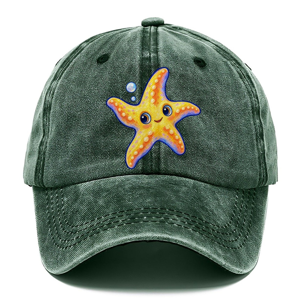 Starfish Side Float Sea Sprite Classic Cap – Forest Mist