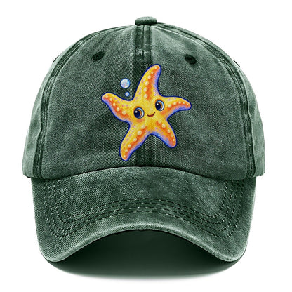 Starfish Side Float Sea Sprite Classic Cap – Forest Mist