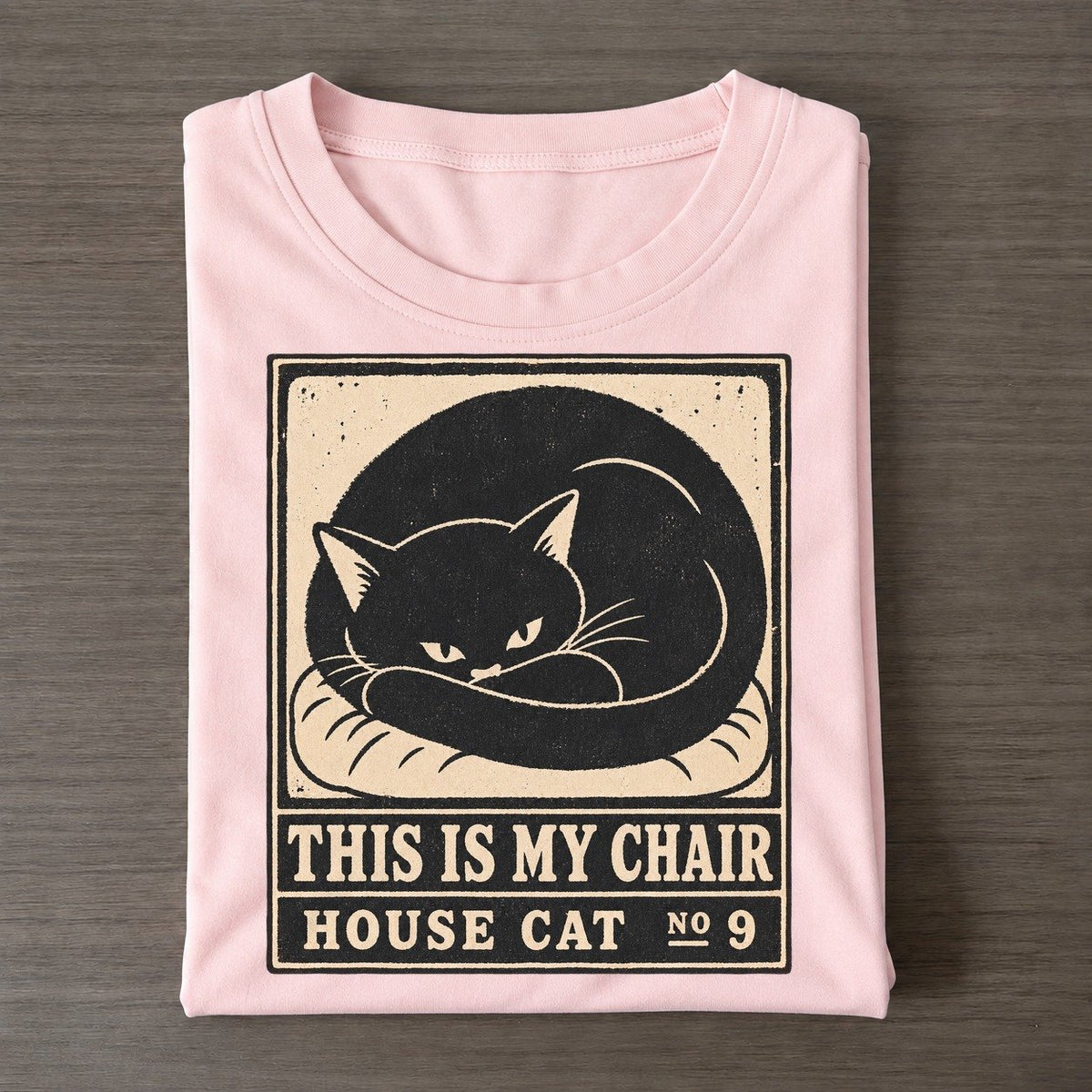 This Is My Chair Neko Says No Classic T-shirt – Pink