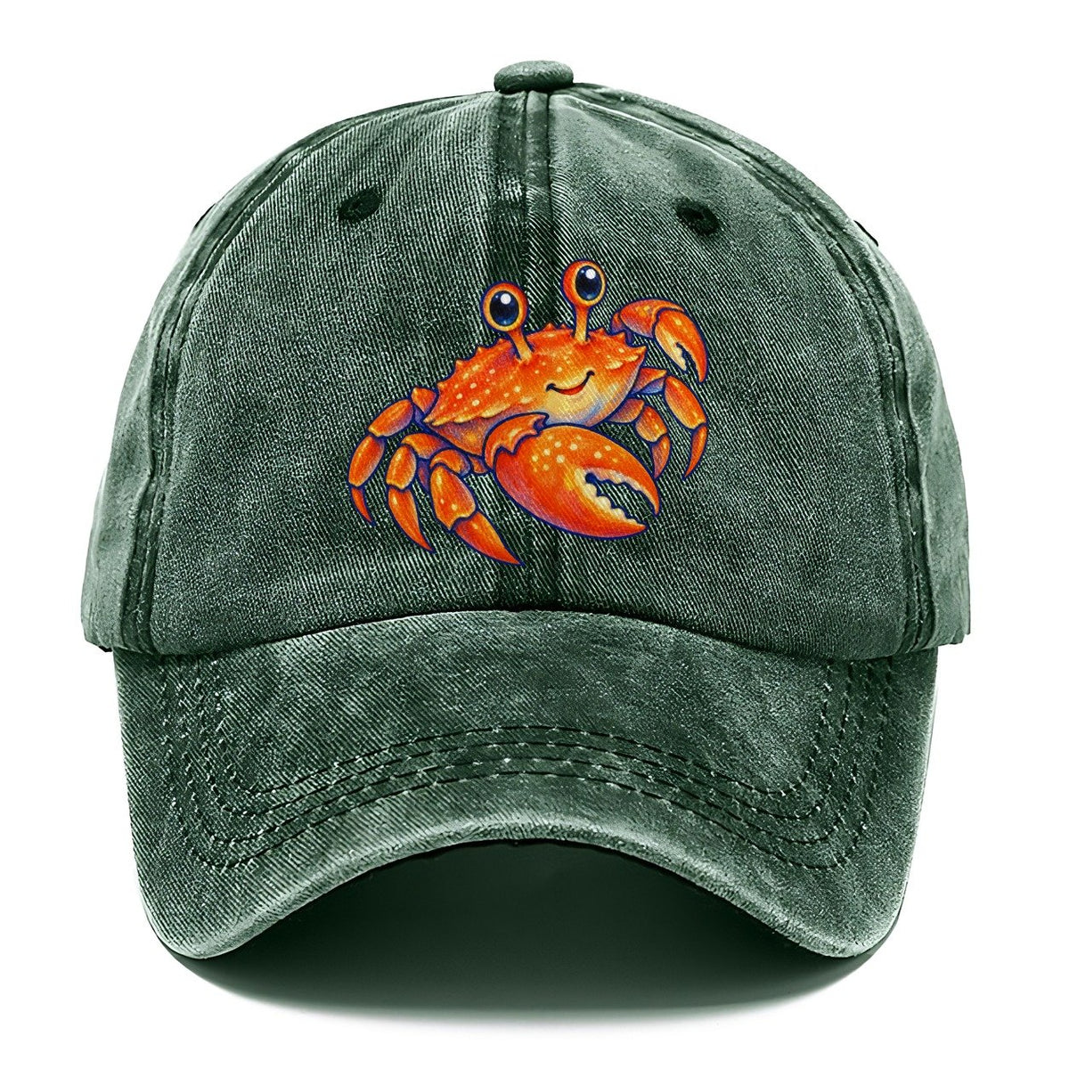 Crab Side Scuttle Sea Sprite Classic Cap – Forest Mist