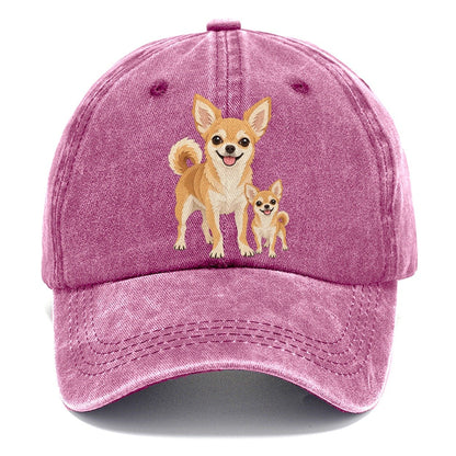 Chihuahua and Puppy Classic Cap – Dusty Rose