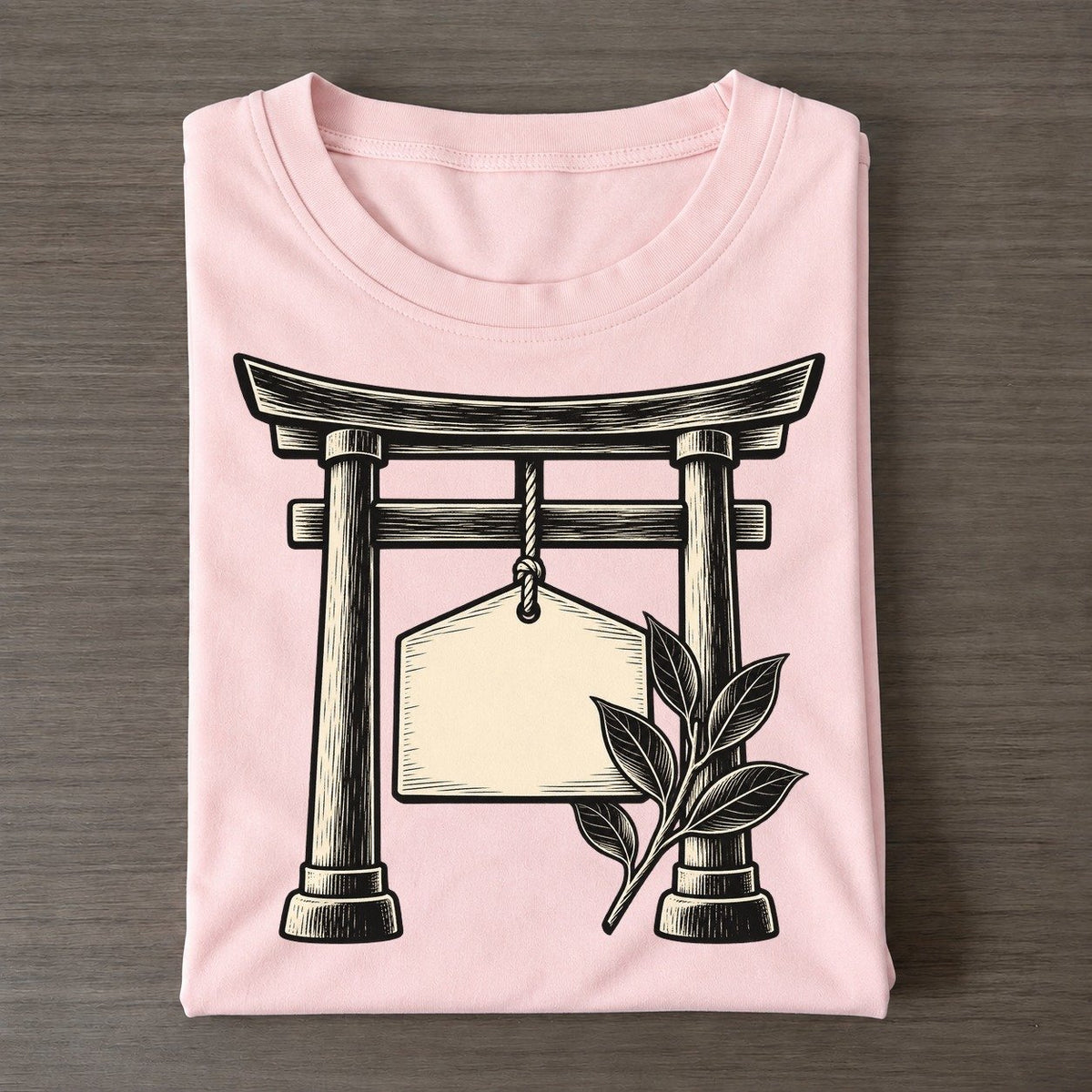Shinto Ema Offering World Faiths Ink Figures Classic T-shirt – Pink