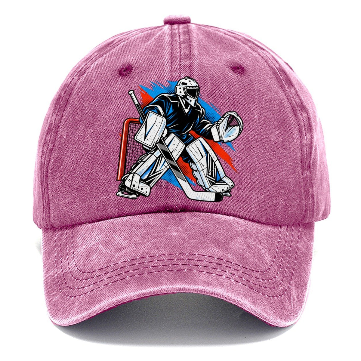 Pop Art Hockey Goalie Classic Cap – Dusty Rose