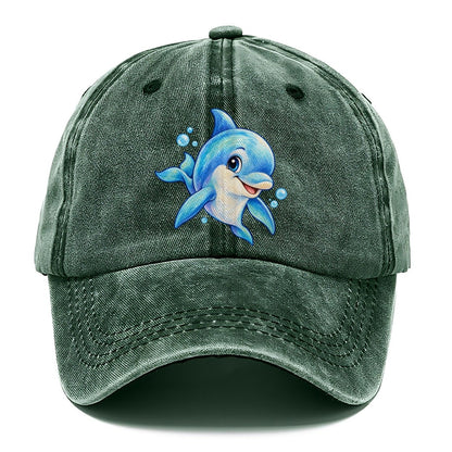 Dolphin Three Quarter Swim Sea Sprite Classic Cap – Forest Mist