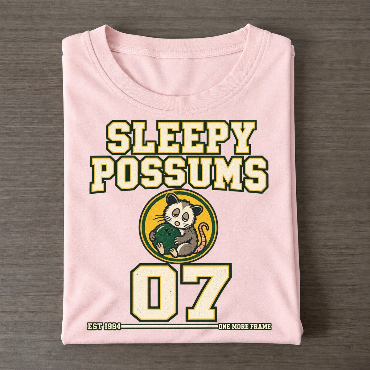 Possum Bowling Sunday Nobodies Classic T-shirt – Pink