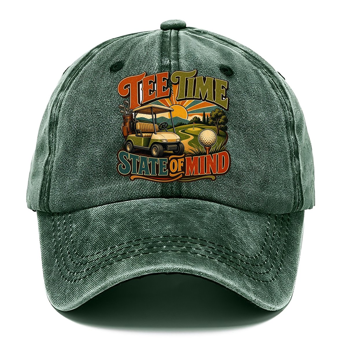 Tee Time State Of Mind Classic Cap – Forest Mist