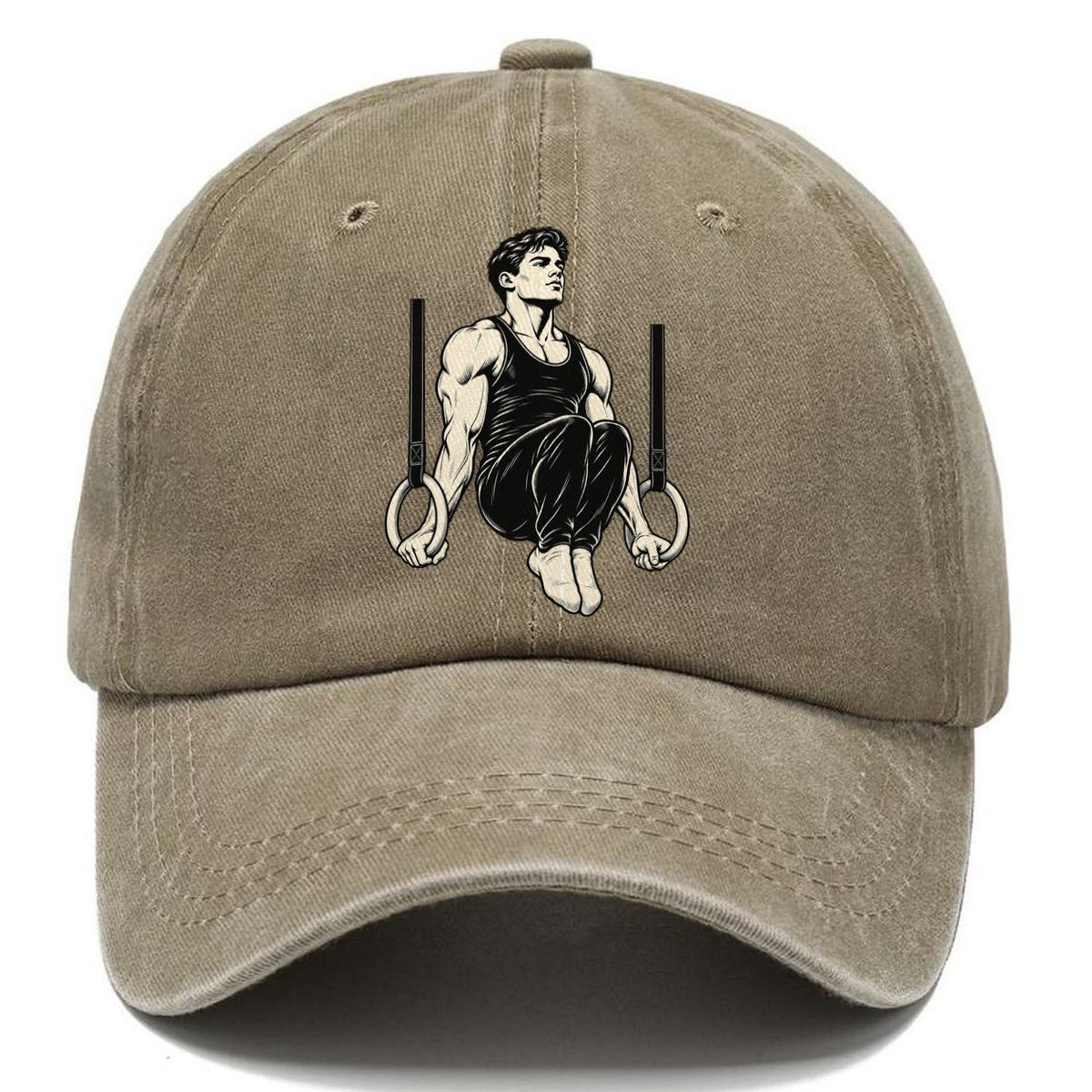 Gymnast Rings Support Global Sports Ink Figures Classic Cap – Warm Sand