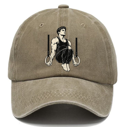 Gymnast Rings Support Global Sports Ink Figures Classic Cap – Warm Sand