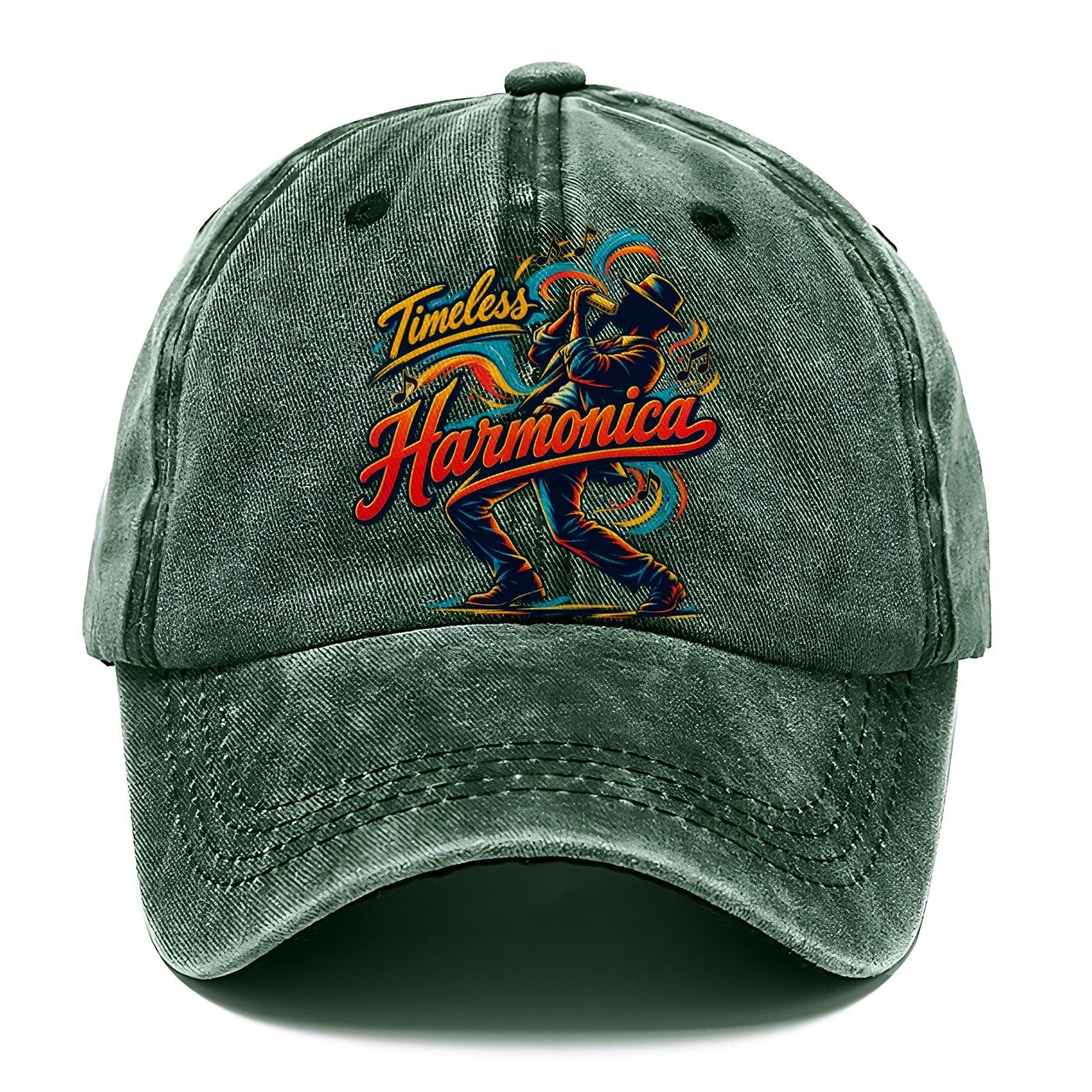 Timeless Harmonica Music Instruments Classic Cap – Forest Mist