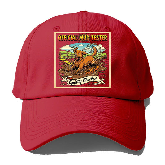 Official Mud Tester Transparent Baseball Cap – Red