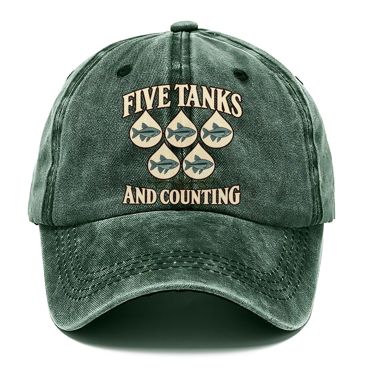 Five Tanks And Counting Aquarium Keeping Classic Cap – Forest Mist