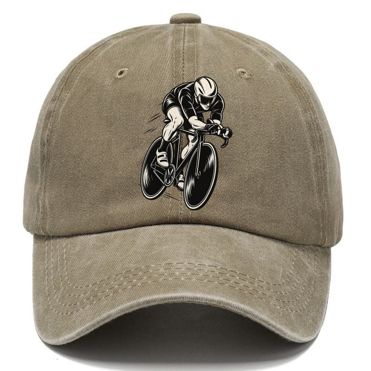 Track Cyclist In Pursuit Global Sports Ink Figures Classic Cap – Warm Sand