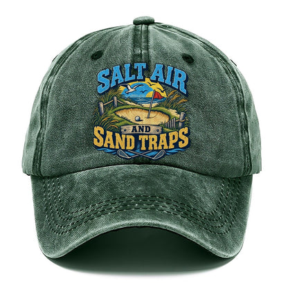 Salt Air And Sand Traps Golf Life Classic Cap – Forest Mist