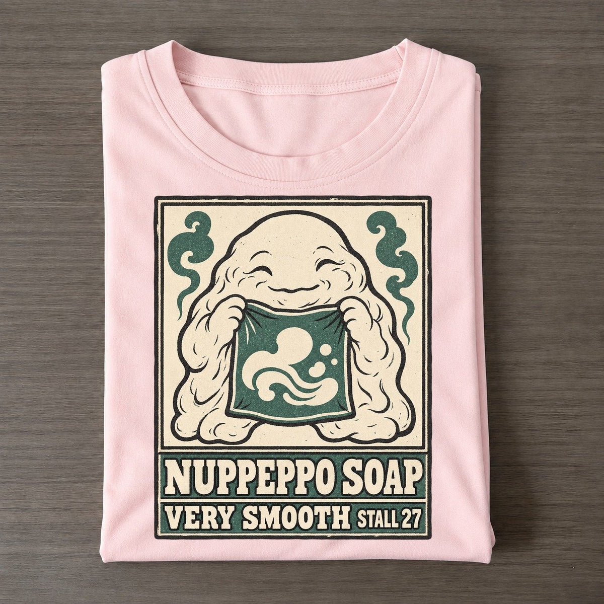 Nuppeppo Soap Yokai Night Market Classic T-shirt – Pink