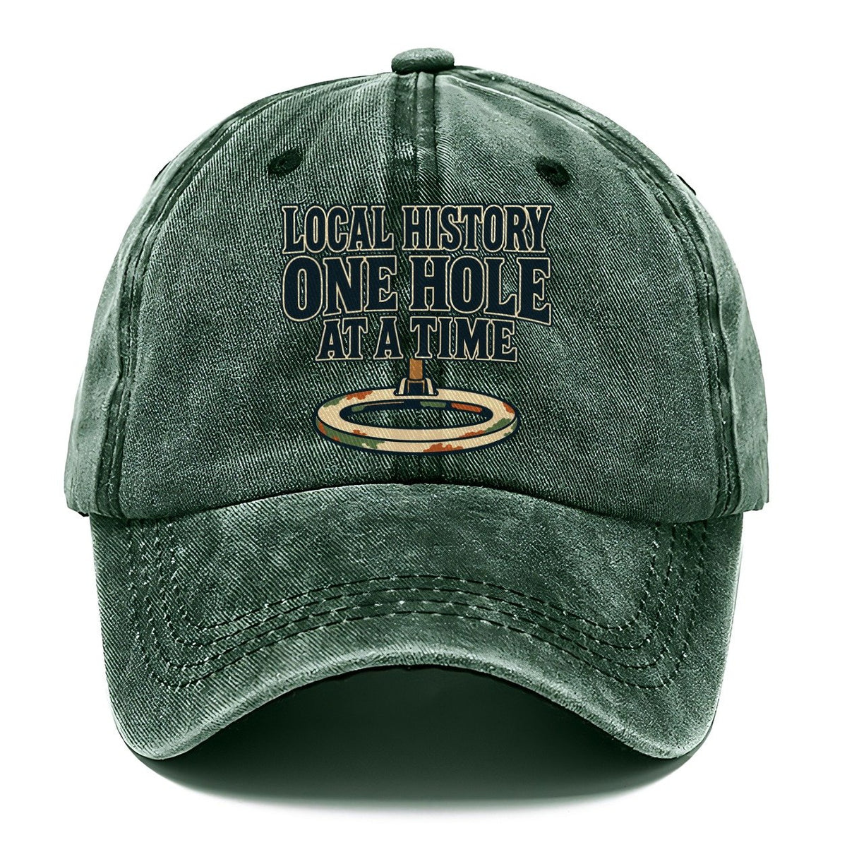 One Hole At A Time Treasure Hunting Classic Cap – Forest Mist