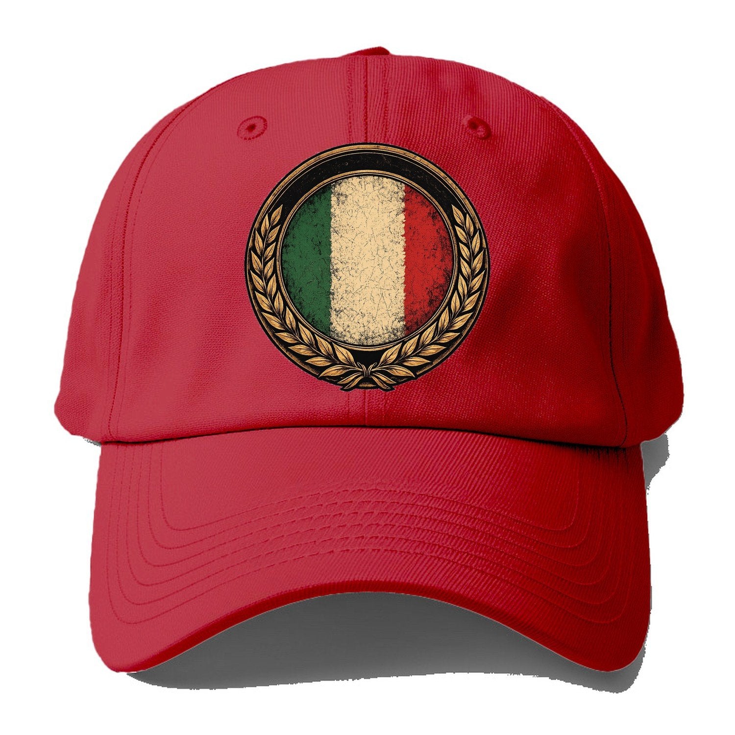 Italian Crest Baseball Cap – Red