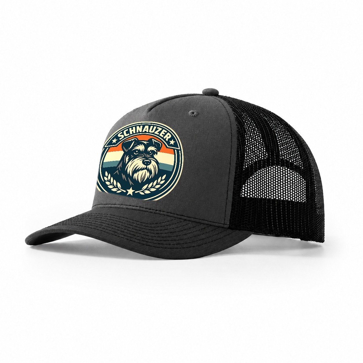 Noble Schnauzer Emblem 00e2f7ecb7d9 1770539386634 Trucker Hat – Dark Grey-Black